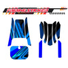 Graphic Kit Decals Fairing Sticker Custom Number For Razor MX350 MX400 (2021 or beyond) - LH034 Blue Black Dynamic Lines
