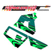 Graphic Kit Decals Fairing Sticker Custom Number For Razor MX350 MX400 (2021 or beyond) - LH035 Green Black Dynamic Lines