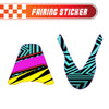 Graphic Kit Decals Fairing Sticker Custom Number For Razor MX500 MX650 - C001 Neon Geometrics