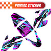 Graphic Kit Decals Fairing Sticker Custom Number For Razor MX500 MX650 - C003 Purple Geometric Burst