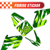 Graphic Kit Decals Fairing Sticker Custom Number For Razor MX500 MX650 - C007 Verdant Spikes