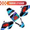 Graphic Kit Decals Fairing Sticker Custom Number For Razor MX500 MX650 - C009 Blue Pixel Burst