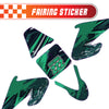 Graphic Kit Decals Fairing Sticker Custom Number For Razor MX500 MX650 - C010 Green Jewel-Toned Terrain