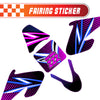 Graphic Kit Decals Fairing Sticker Custom Number For Razor MX500 MX650 - C011 Neon Prism