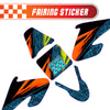 Graphic Kit Decals Fairing Sticker Custom Number For Razor MX500 MX650 - C012 Neon Prism Burst