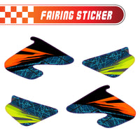 Graphic Kit Decals Fairing Sticker Custom Number For Razor MX500 MX650 - C012 Neon Prism Burst