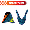 Graphic Kit Decals Fairing Sticker Custom Number For Razor MX500 MX650 - C012 Neon Prism Burst