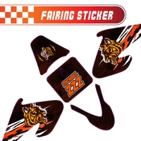 Graphic Kit Decals Fairing Sticker Custom Number For Razor MX500 MX650 - C013 Tiger