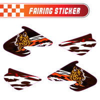 Graphic Kit Decals Fairing Sticker Custom Number For Razor MX500 MX650 - C013 Tiger