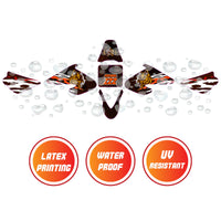 Graphic Kit Decals Fairing Sticker Custom Number For Razor MX500 MX650 - C013 Tiger