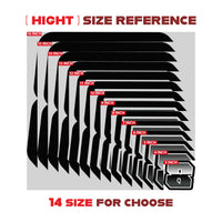 Custom Racing Number Stickers (G001 Gradient Style) – 3-Pack Personalized Dirt Bike & Motorcycle Decals - MC Motoparts