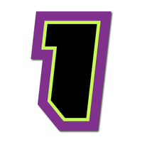 Custom Racing Number Stickers (G002 Style) – 3-Pack Personalized Dirt Bike & Motorcycle Decals - MC Motoparts