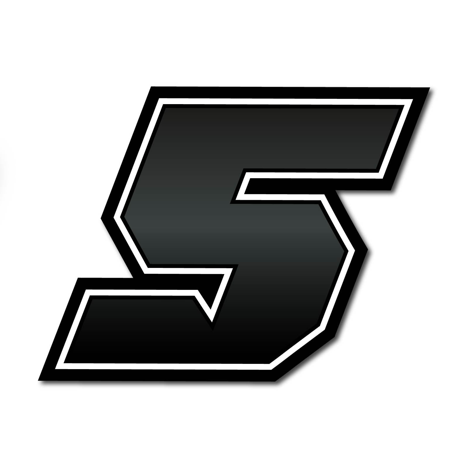 Three custom racing number stickers with gradient style for dirt bikes and motorcycles, featuring bold, colorful decals.