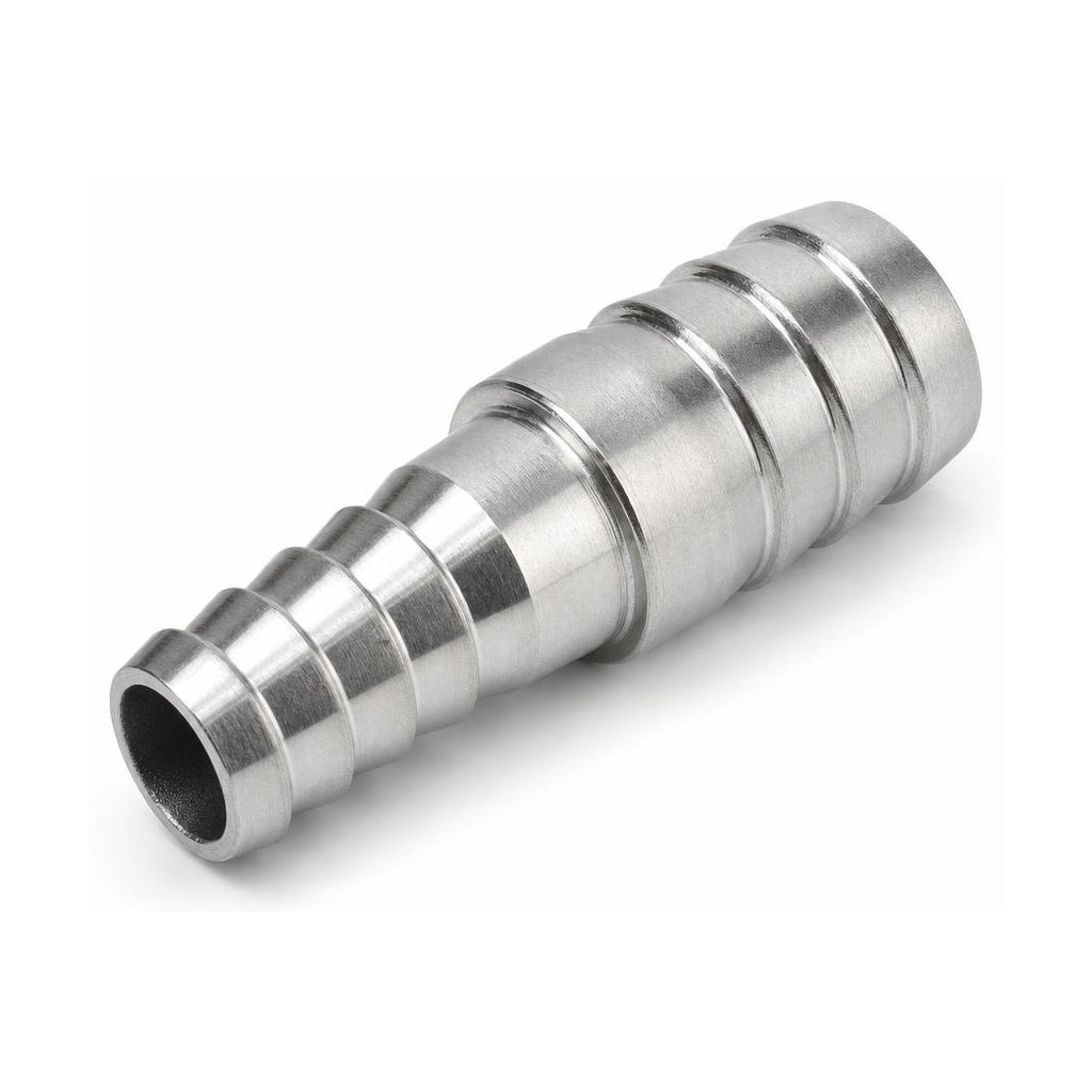 MC Motoparts 304 stainless steel 10mm to 12mm hose barb reducer joiner coupler, 50mm straight fitting