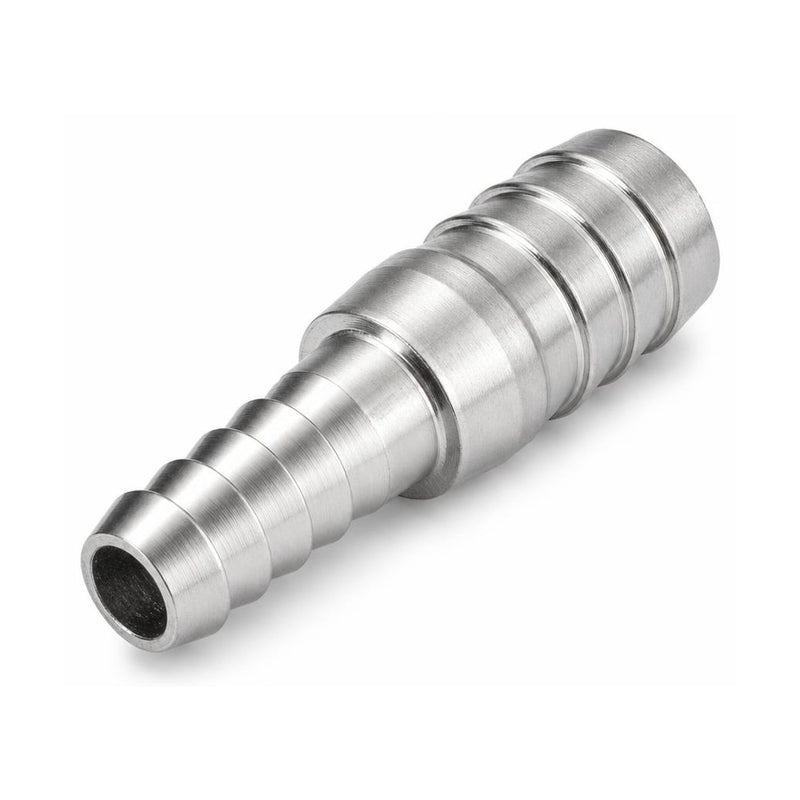 MC Motoparts 304 stainless steel hose barb reducer coupler, 10mm to 19mm straight 50mm fitting