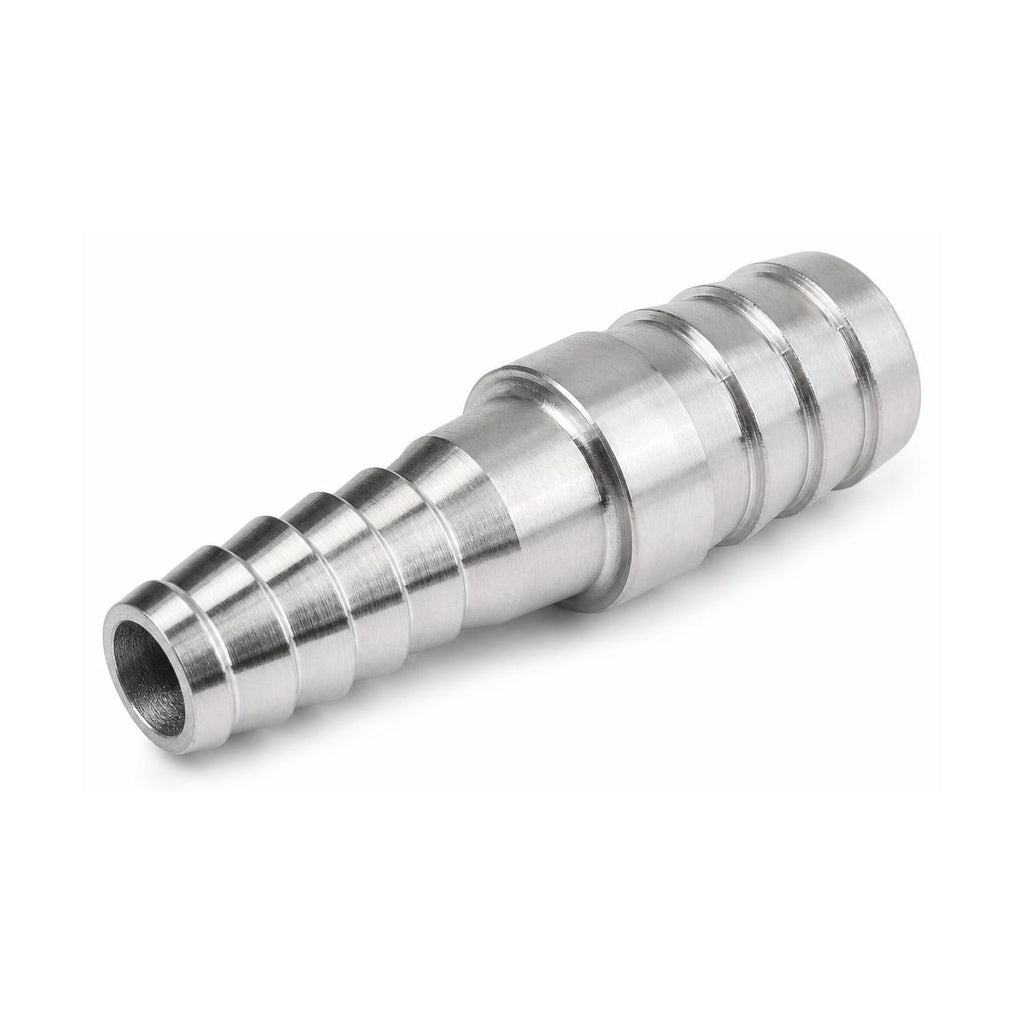 MC Motoparts 304 stainless steel 12mm to 15mm hose barb reducer joiner coupler, 50mm straight fitting