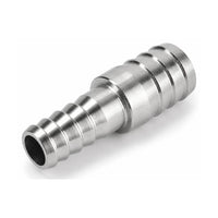 MC Motoparts 304 stainless steel 12mm to 20mm hose barb reducer joiner coupler, 50mm straight fitting