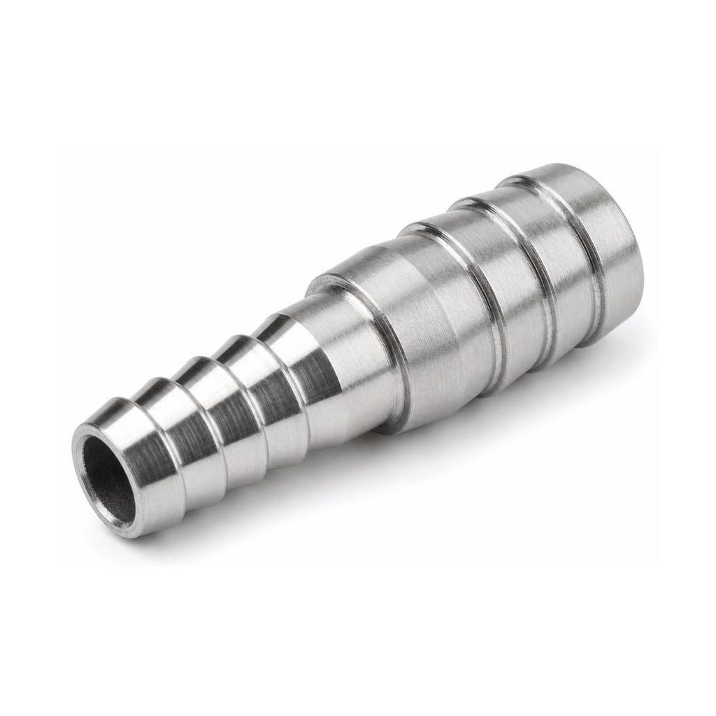 MC Motoparts 304 stainless steel hose barb reducer adapter, 12mm to 25mm straight 50mm joiner coupler