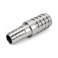 MC Motoparts 304 stainless steel hose barb reducer adapter, 12mm to 32mm straight coupler fitting