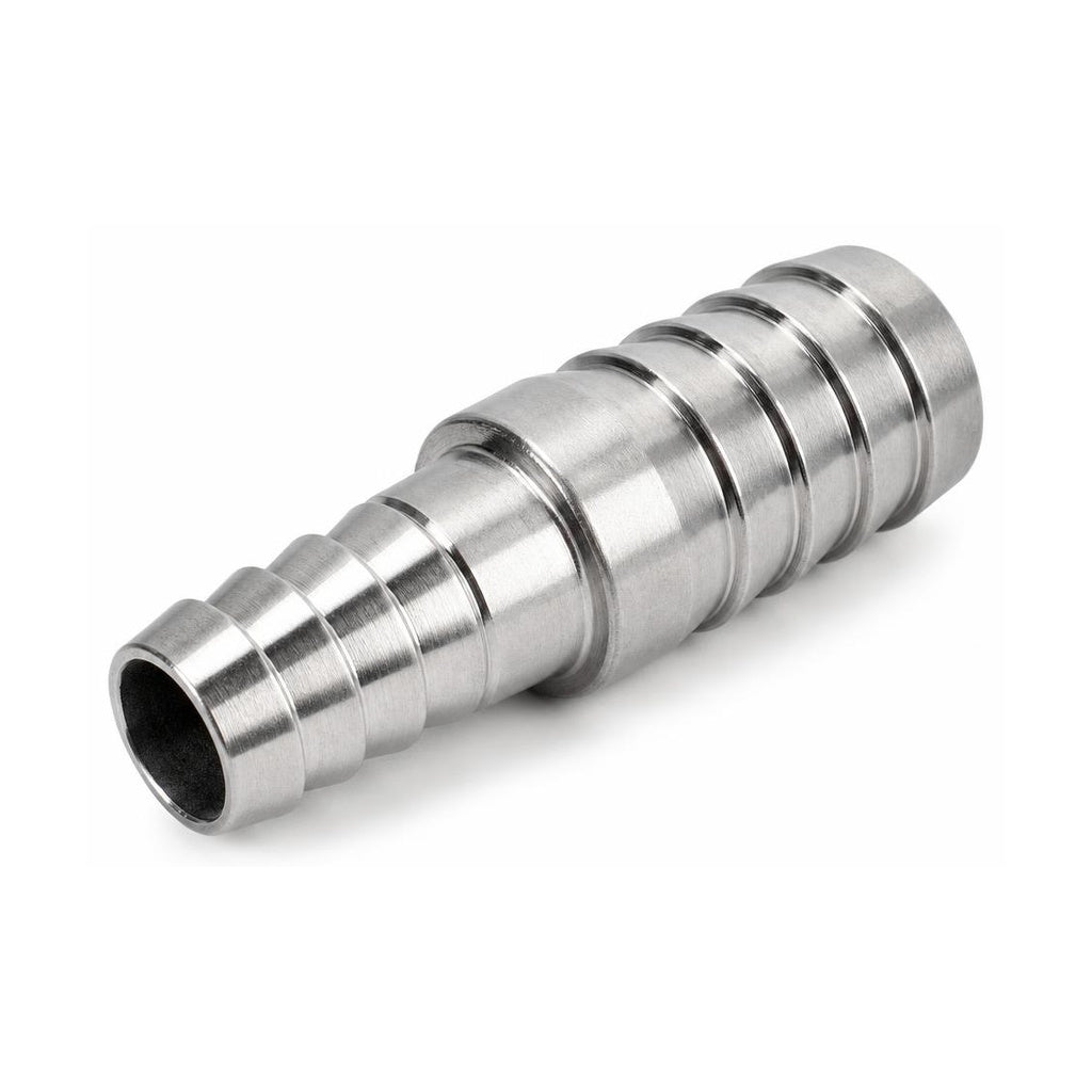 MC Motoparts 304 stainless steel hose barb reducer adapter, 12mm to 32mm straight coupler fitting