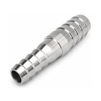 MC Motoparts 304 stainless steel hose barb reducer adapter, 14mm to 25mm, 50mm straight coupler