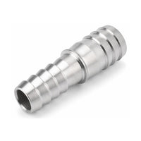 MC Motoparts 15mm to 20mm 304 stainless steel hose barb reducer joiner coupler, 50mm straight fitting