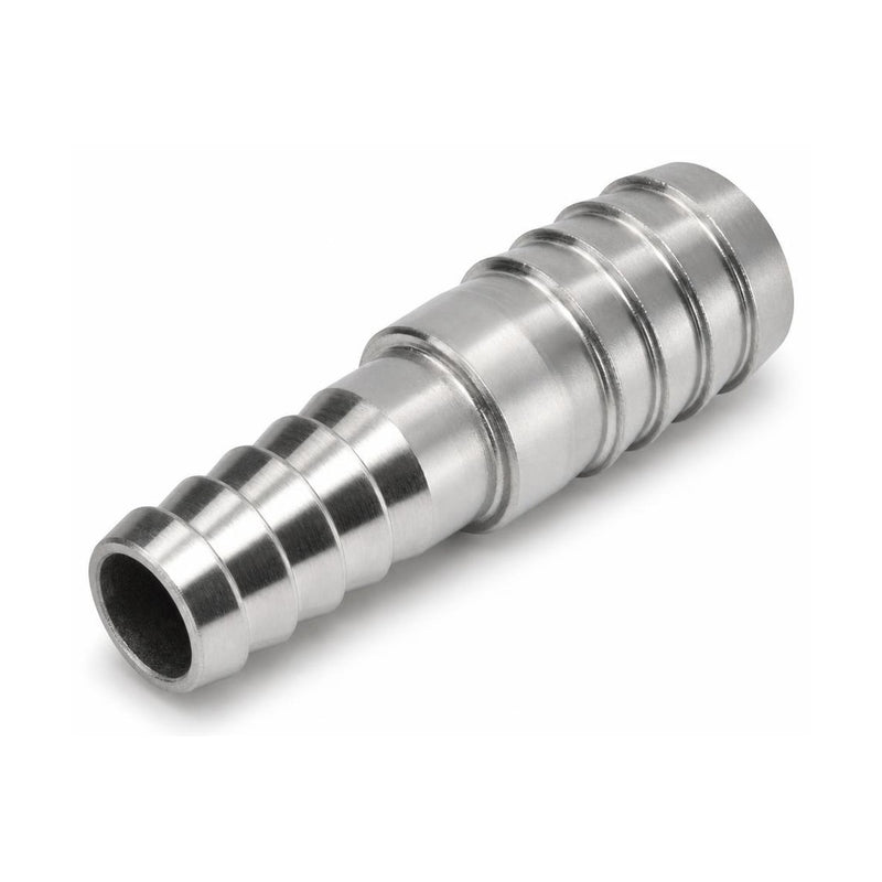 MC Motoparts 16mm to 25mm 304 stainless steel hose barb reducer joiner coupler, 50mm straight fitting