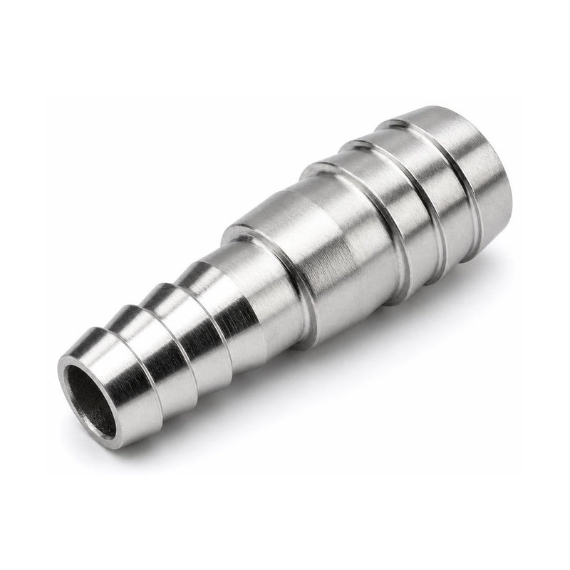 MC Motoparts 304 stainless steel hose barb reducer adapter, 16mm to 32mm straight 50mm coupler