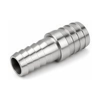 MC Motoparts 304 stainless steel 20mm to 32mm hose barb reducer joiner coupler, 50mm straight fitting