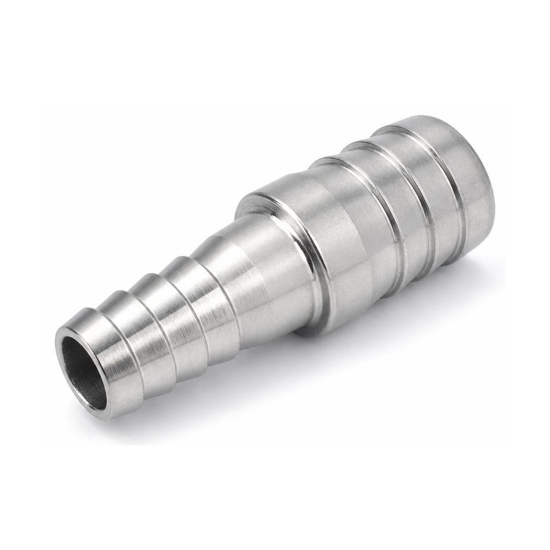 MC Motoparts 304 stainless steel hose barb reducer adapter, 25mm to 38mm straight joiner coupler