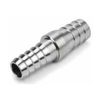 MC Motoparts 25mm to 40mm 304 stainless steel hose barb reducer joiner coupler, 50mm straight fitting