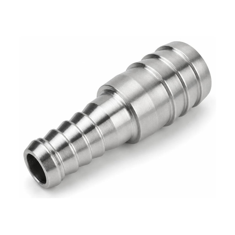 MC Motoparts 304 stainless steel hose barb reducer adapter, 25mm to 50mm straight joiner coupler