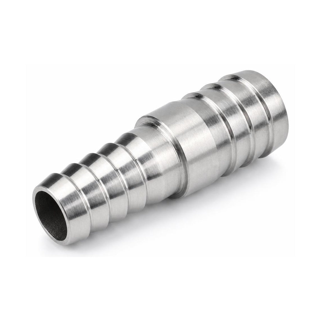 MC Motoparts 32mm to 40mm 304 stainless steel hose barb reducer joiner coupler, 50mm straight fitting