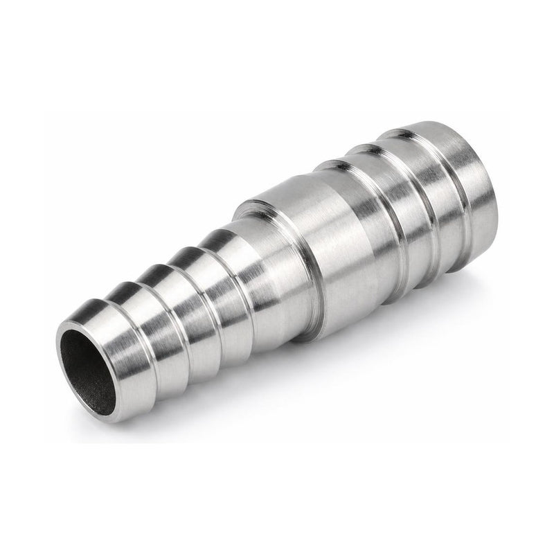 MC Motoparts 32mm to 40mm 304 stainless steel hose barb reducer joiner coupler, 50mm straight fitting
