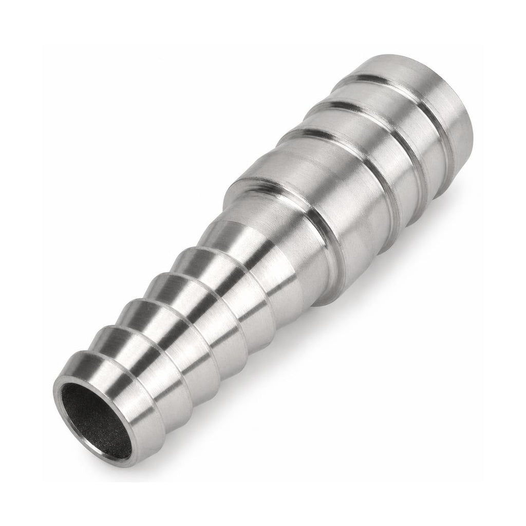 32mm to 50mm (1.26 in to 1.97 in) 304 Stainless Steel Hose Barb Reducer Joiner Coupler, 100mm Straight Fitting