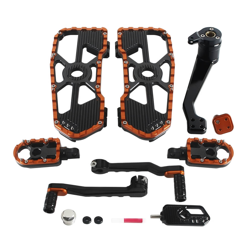 Performance Bagger CNC Aluminum MX Floorboards Shift Brake Levers Kit for Harley Touring Street Road Glide FLHX FLTR 2014-2026