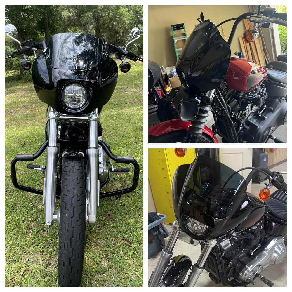 Quarter Fairing Bracket Fit For Harley Softail Standard FXST Street Bob FXBB FXBBS Low Rider FXLR 2018-2026 - pazoma