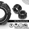Fit Yamaha FZ07 FZ09 FZ8 FZ6 FZ1 SPOKE6 Billet M10 Rear Sprocket Nuts - MC Motoparts