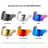 For Arai Replacement Visor -  RR5 / RX-7 / RX-7RV / Quamtum-J / Astro-IQ / Rapide-IR - Daytime Use Series