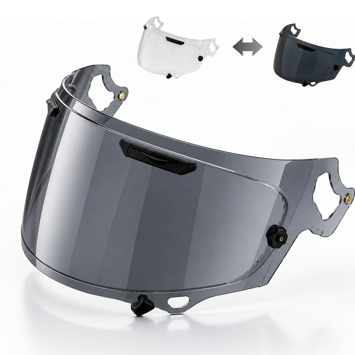 For Arai VAS-V Photochromic Replacement Visor - RX-7X / RX-7V / RX-7V EVO, Corsair-X, Quantic, Chaser-X, QV-Pro, Rapide-Neo / Concept-X, Astro-GX - Self-Tinting
