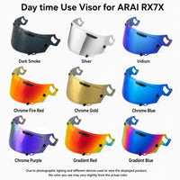 For Arai VAS-V Replacement Visor -  RX-7X / RX-7V / RX-7V EVO, Corsair-X, Quantic, Chaser-X, QV-Pro, Rapide-Neo / Concept-X, Astro-GX - Daytime Use Series