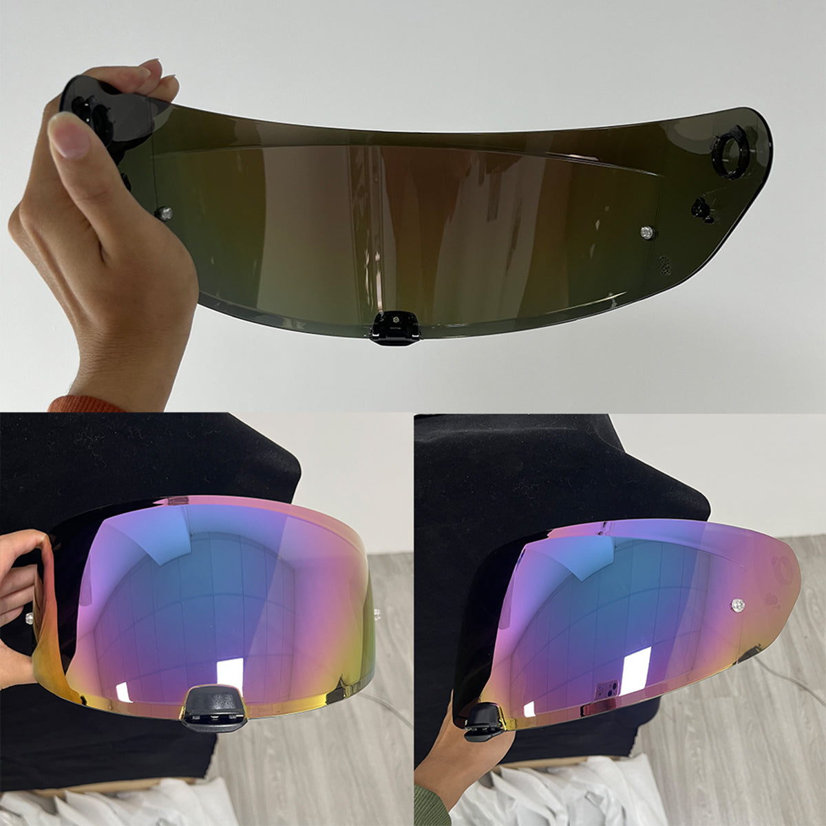 For HJC i70 i10 Replacement Visor (HJ31) – Tinted & Spectra Mirror Finishes - Daytime Use Series