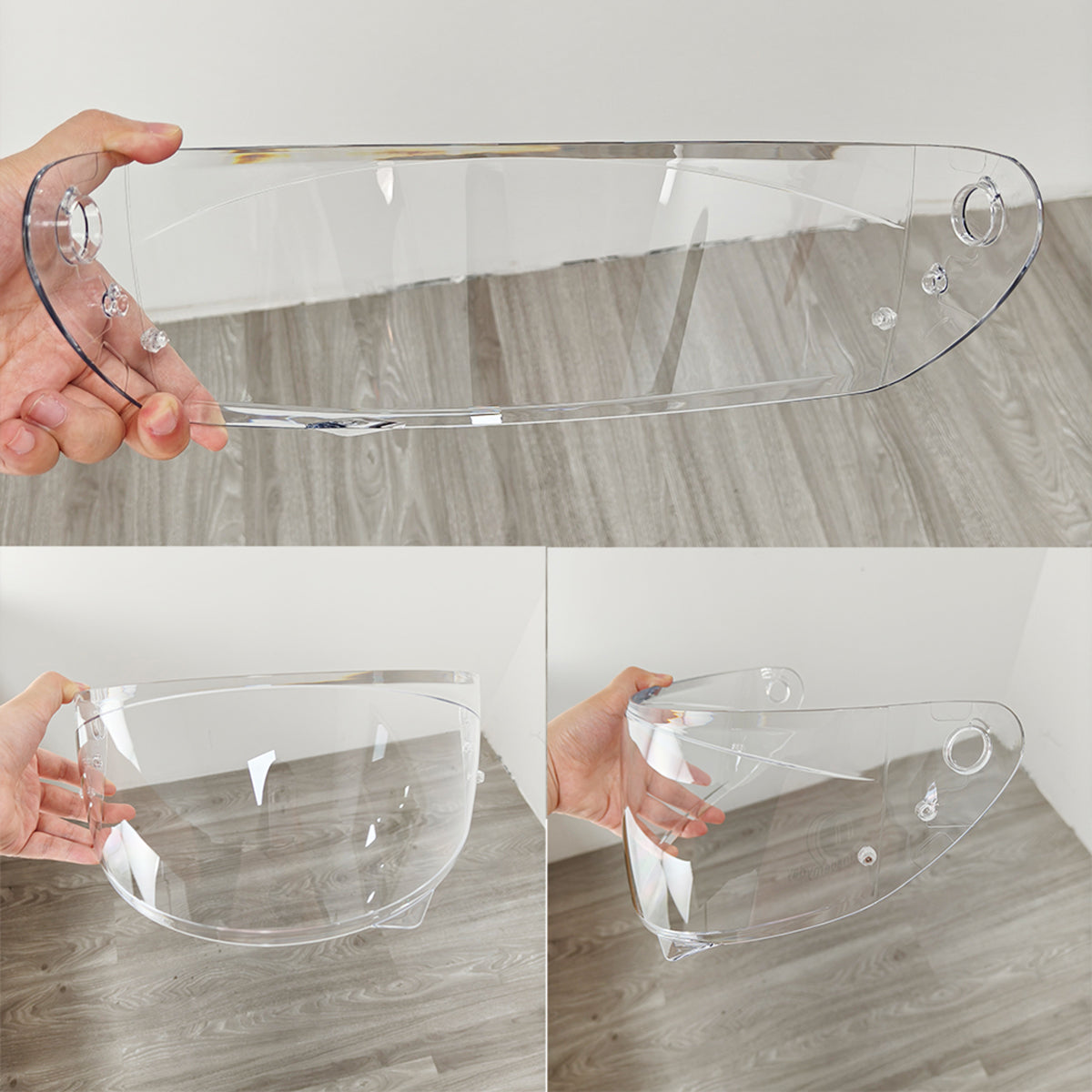 For HJC C10 Replacement Visor (HJ34P) – Light Tint Finishes / Clear - Day & Night Use Series