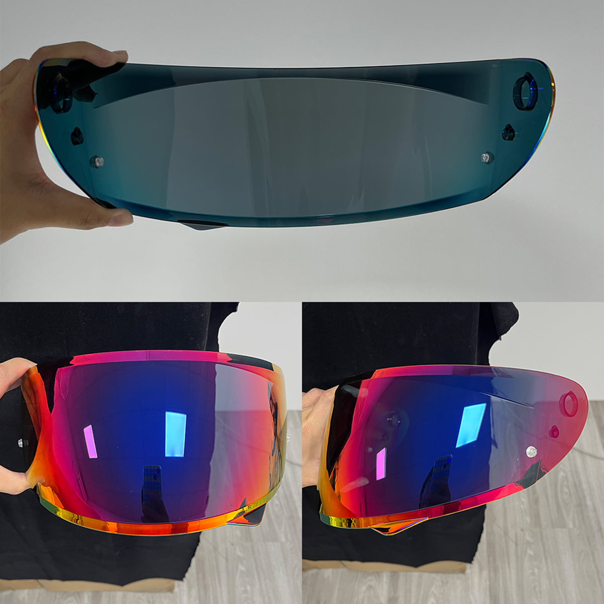 For HJC C10 Replacement Visor (HJ34P) – Tinted & Spectra Mirror Finishes - Daytime Use Series
