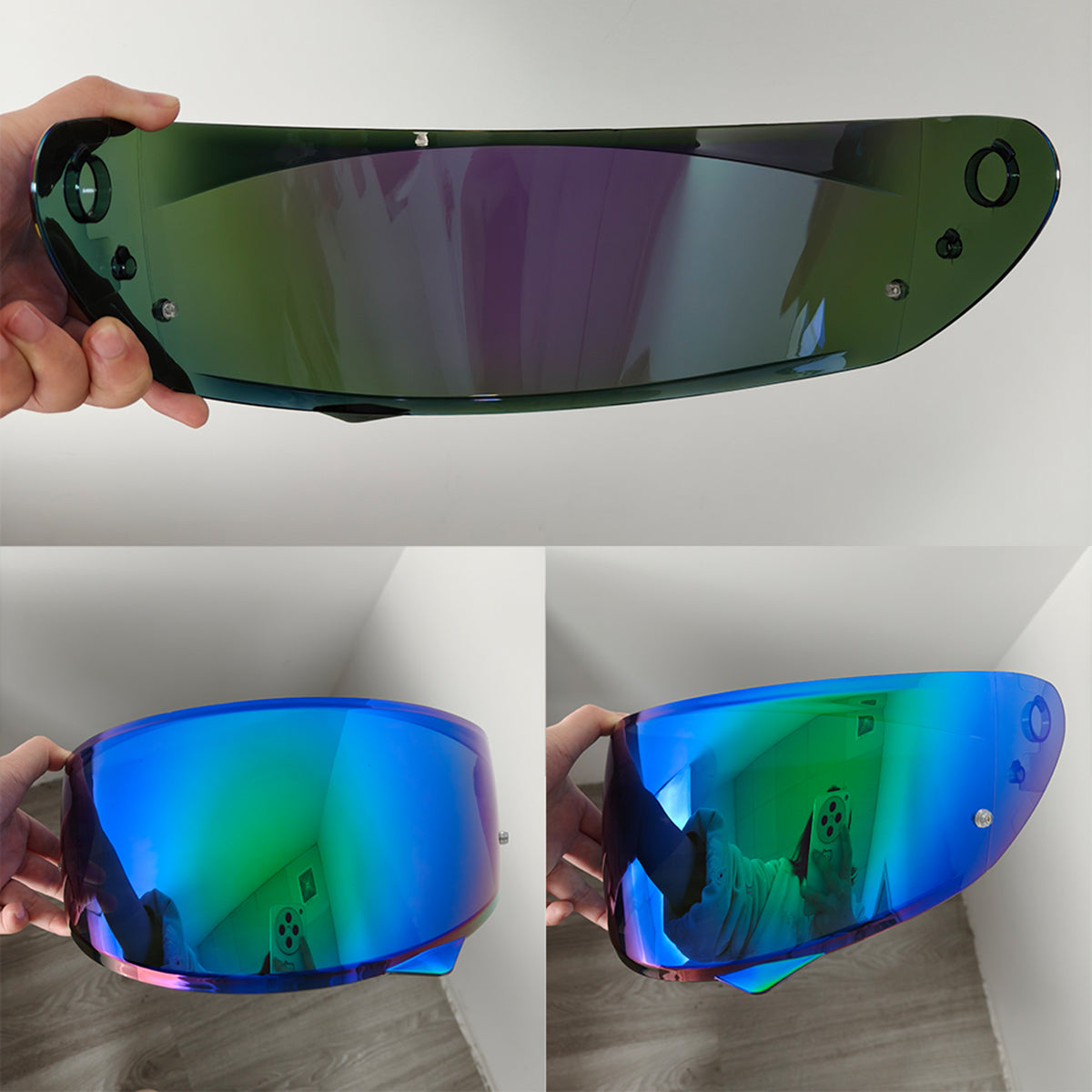 For HJC C10 Replacement Visor (HJ34P) – Tinted & Spectra Mirror Finishes - Daytime Use Series