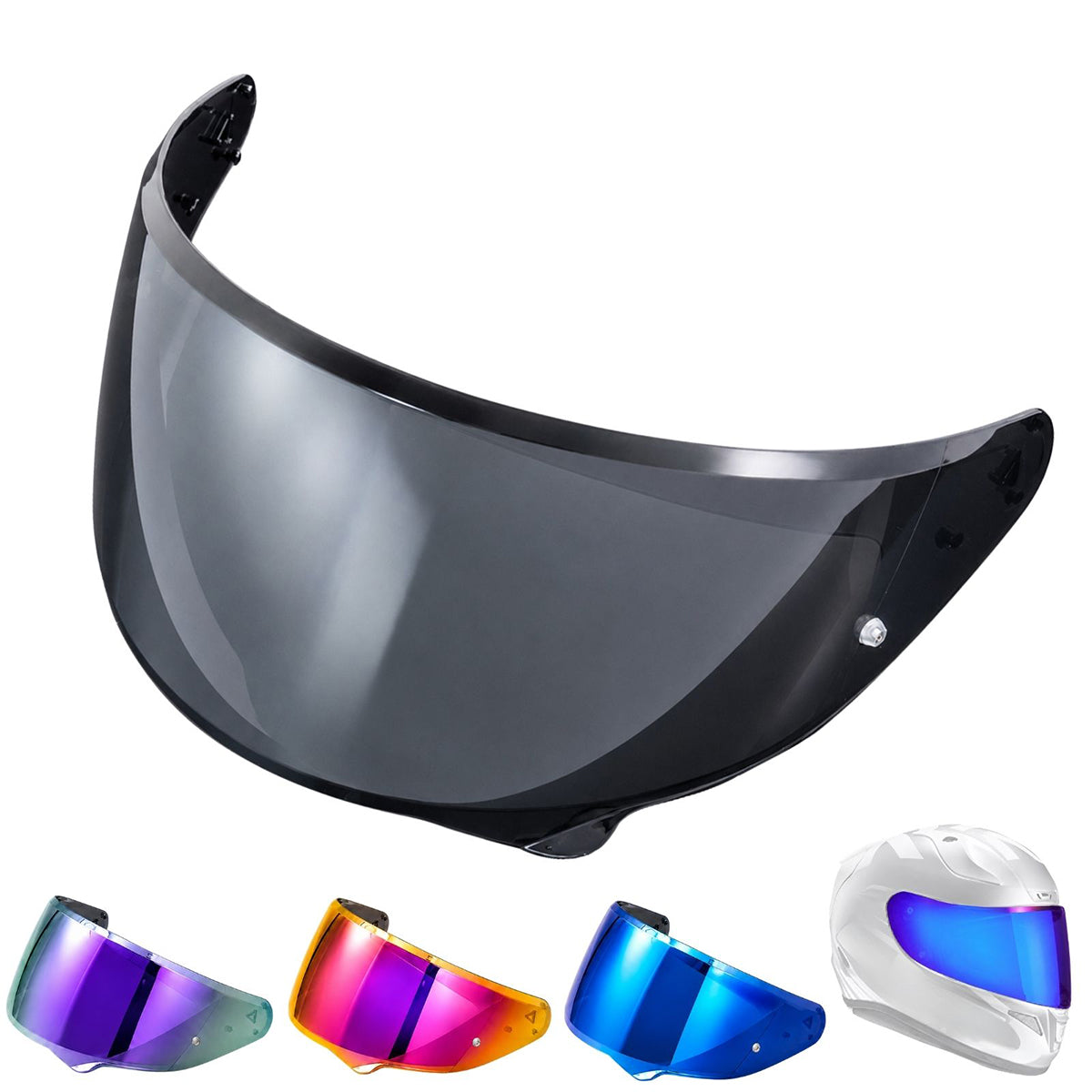 For HJC i71 i11 F71 Replacement Visor (HJ38) – Tinted & Spectra Mirror Finishes - Daytime Use Series