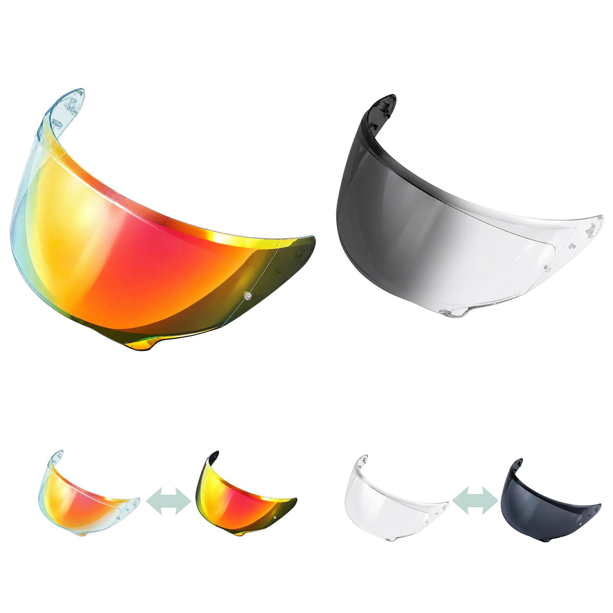 For HJC i71 i11 F71 Replacement Visor (HJ38) – UV Photochromic Replacement Visor