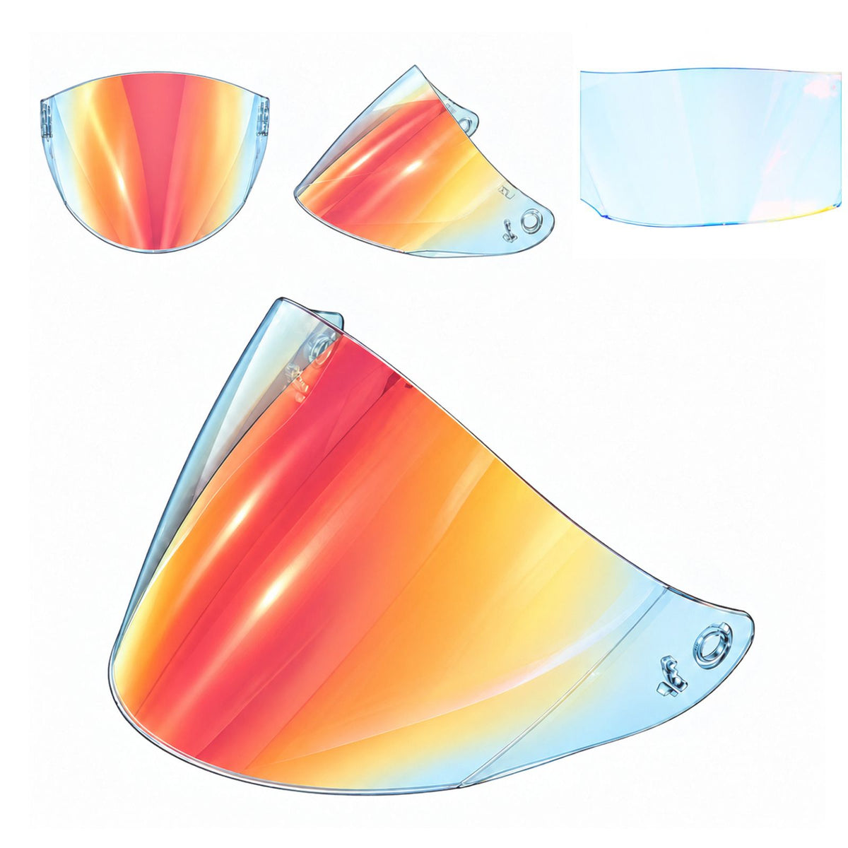 For KYT GP Helmet Replacement Visor Light Tint Finishes Clear Day Night Use Series