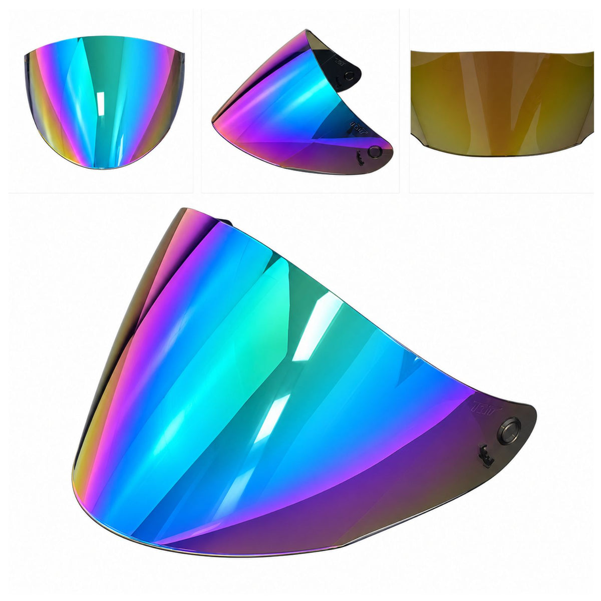 For KYT GP Helmet Replacement Visor Tinted Spectra Mirror Finishes - Daytime Use Series