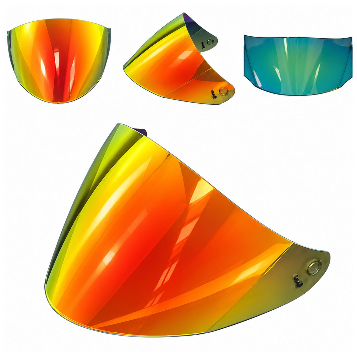 For KYT GP Helmet Replacement Visor Tinted Spectra Mirror Finishes - Daytime Use Series